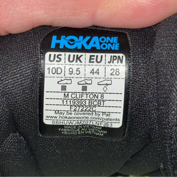 Hoka One One Men's Jade and Black Athletic Shoes - Picture 6 of 8